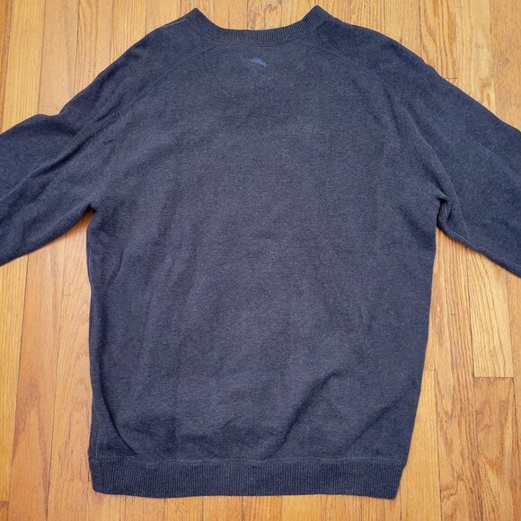 Tommy Bahama Pullover Sweater Notch V Neck Layering Winter L - Picture 7 of 8